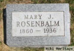 Mary J Rosenbalm