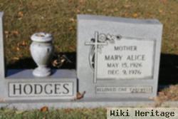 Mary Alice Brewer Hodges