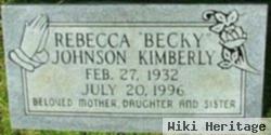 Rebecca "becky" Johnson Kimberly