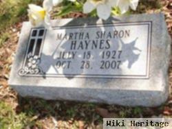 Martha Sharon Mcmahan Haynes