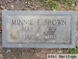 Minnie F Brown