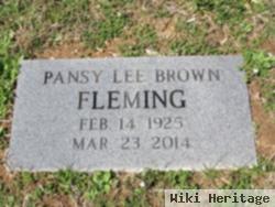 Pansy Lee Brown Fleming