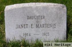 Janet E Martenis