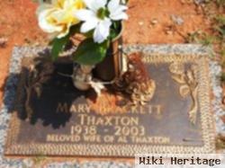 Mary "jackie" Brackett Thaxton