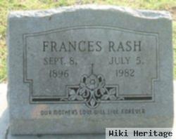 Sarah Frances "frances" Musick Rash