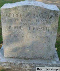 George W Ranslow