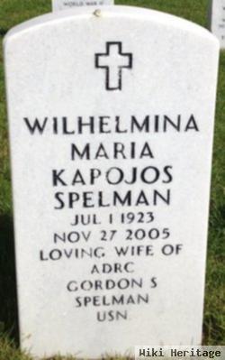 Wilhelmina Maria Kapojos Spelman