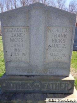 Elizabeth Jane Sain Hicks