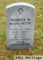 Maurice W Blanchette