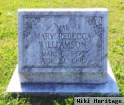 Mary Rebecca "mae" Williamson