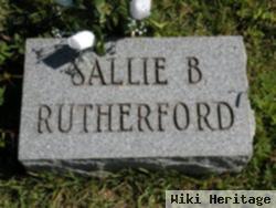 Sallie B Rutherford