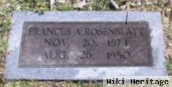 Frances "fannie" Allen Rosenblatt