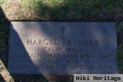 Harold A. Herr