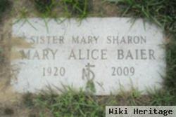 Sr Mary Sharon Mary Alice Baier