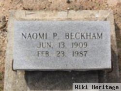 Naomi P Beckham