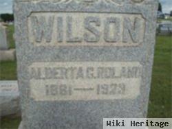 Alberta C Roland Wilson