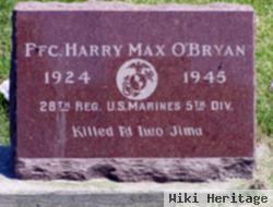 Pfc Harry Max O'bryan