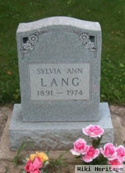 Sylvia Ann Lang