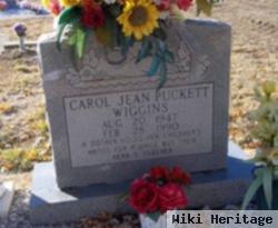 Carol Jean Puckett Wiggins