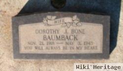 Dorothy J Bone Baumback