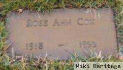 Rose Ann Spence Cox