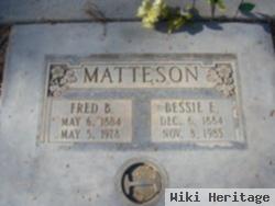 Agnes Elizabeth "bessie" Fall Matteson