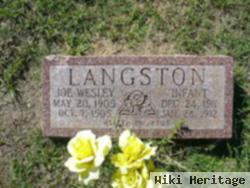 Infant Son Langston