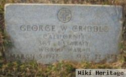 Sgt George Wayne Criddle