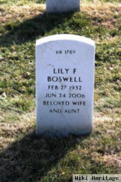 Lily F Boswell