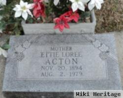 Ettie Loree Mitchell Acton