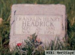 Franklin Henry "frank" Headrick