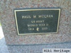 Paul M Mccrea