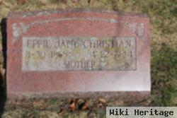 Effie Jane Christian