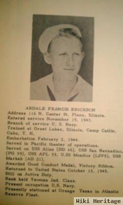 Ardale F Erickson