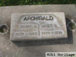 Henry A Archibald