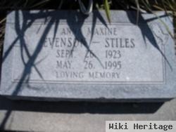 Anna Maxine Evenson Stiles