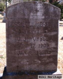 Bessie Lee Merritt Womble