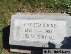 Rose Etta Heintzelman Boone