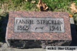 Frances "fannie" Baker Stricklin