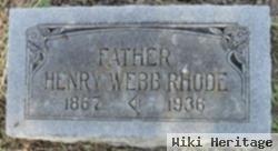 Henry Webster "webb" Rhode