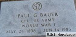 Paul G Bauer