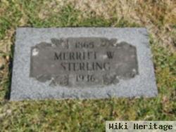 Merritt W Sterling