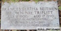 Frances Bertha Triplitt Brown