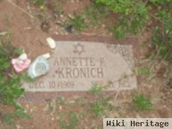 Annette F Kronich