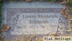 Lorene Bertha Rhoderick Johnson