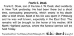 Frank E Doak