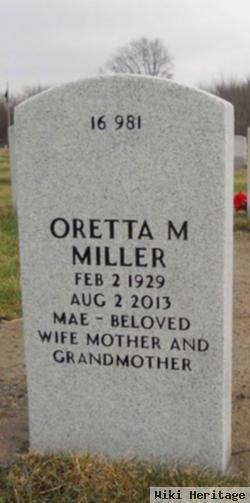 Oretta Mae Bohrer Miller
