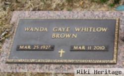 Wanda Gaye Whitlow Brown