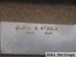 Cleta B Steele