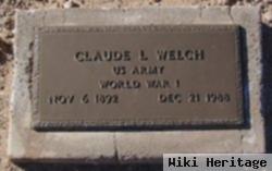 Claude L Welch